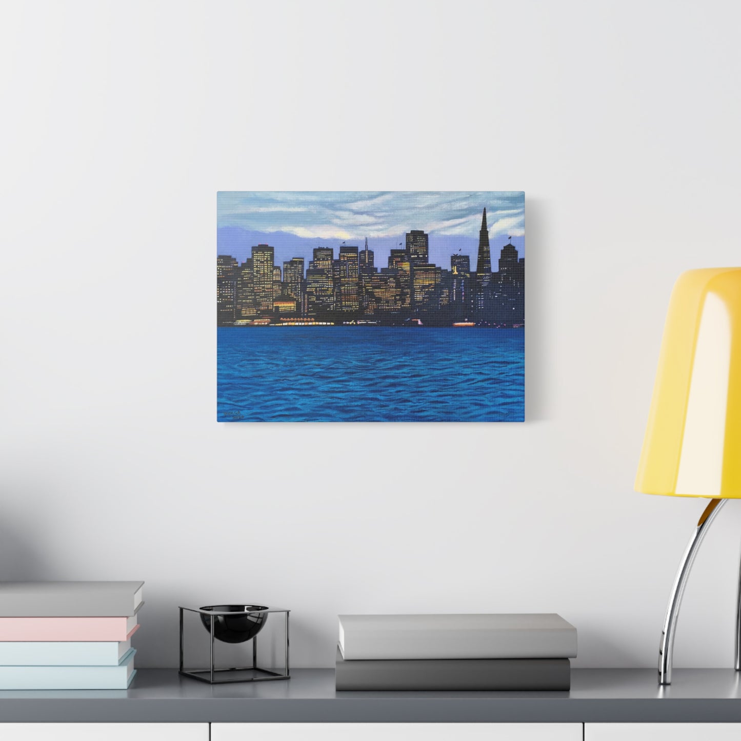 San Francisco after Sunset. Canvas Painting Print