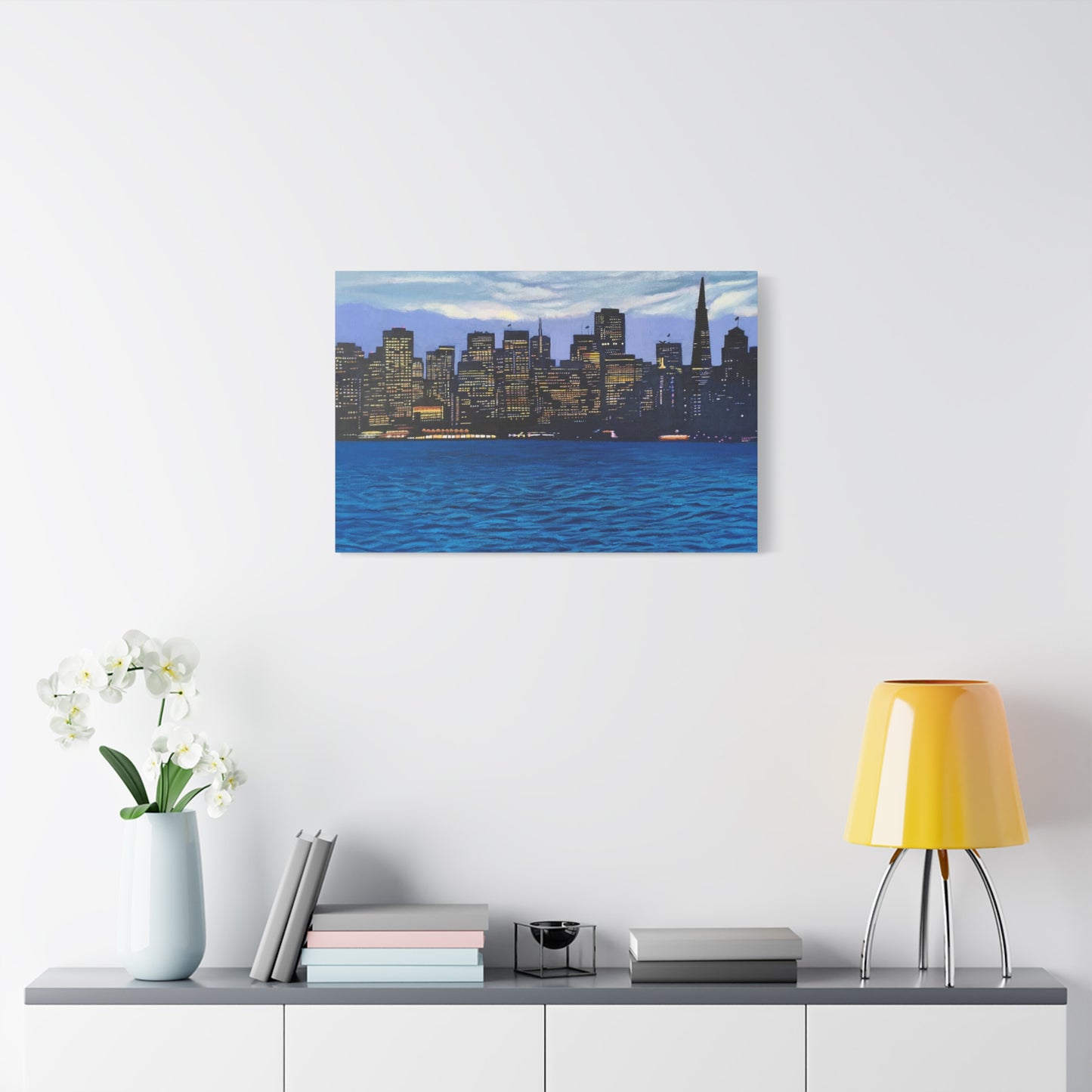 San Francisco after Sunset. Canvas Painting Print