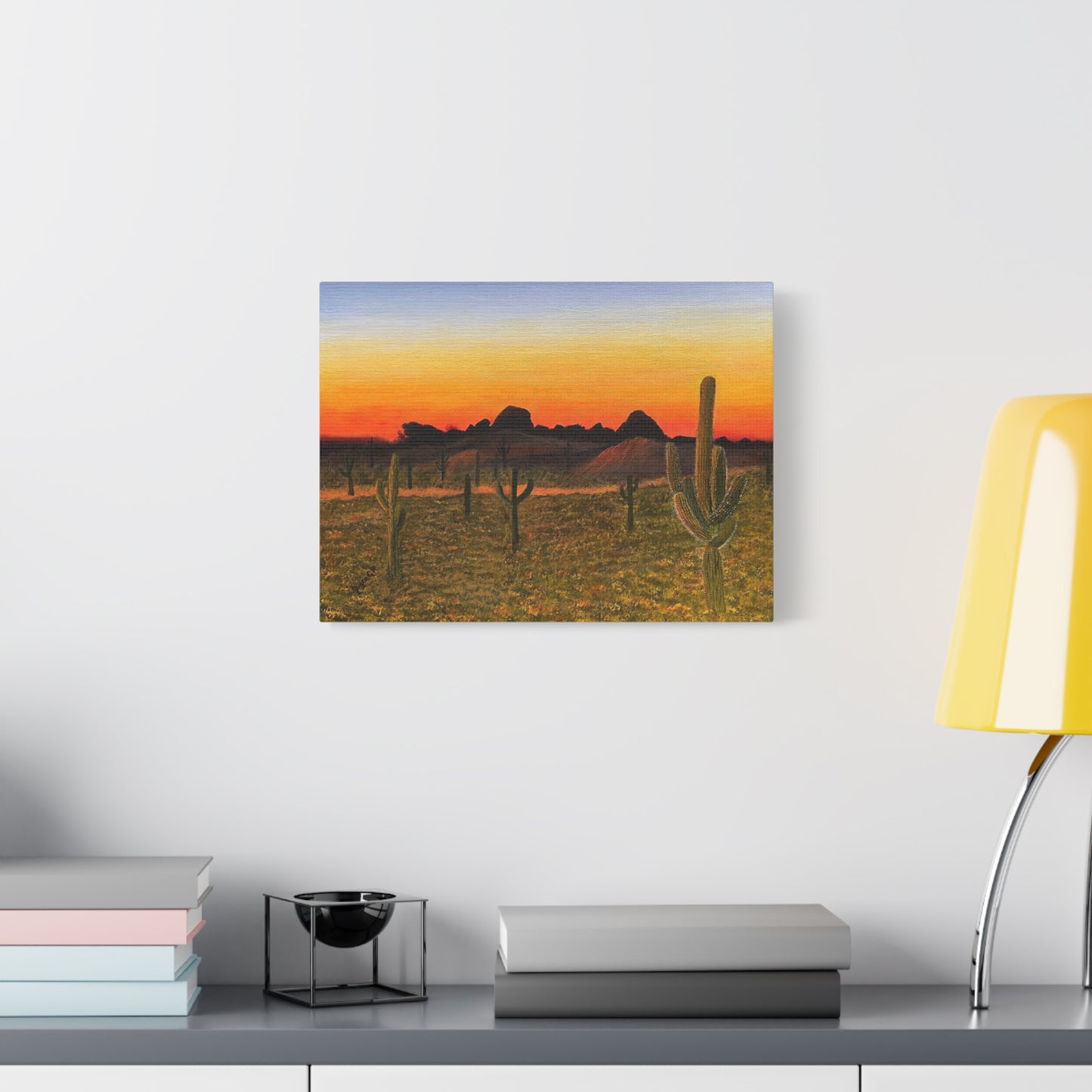 Sonoran Desert Sunset. Canvas Art Print