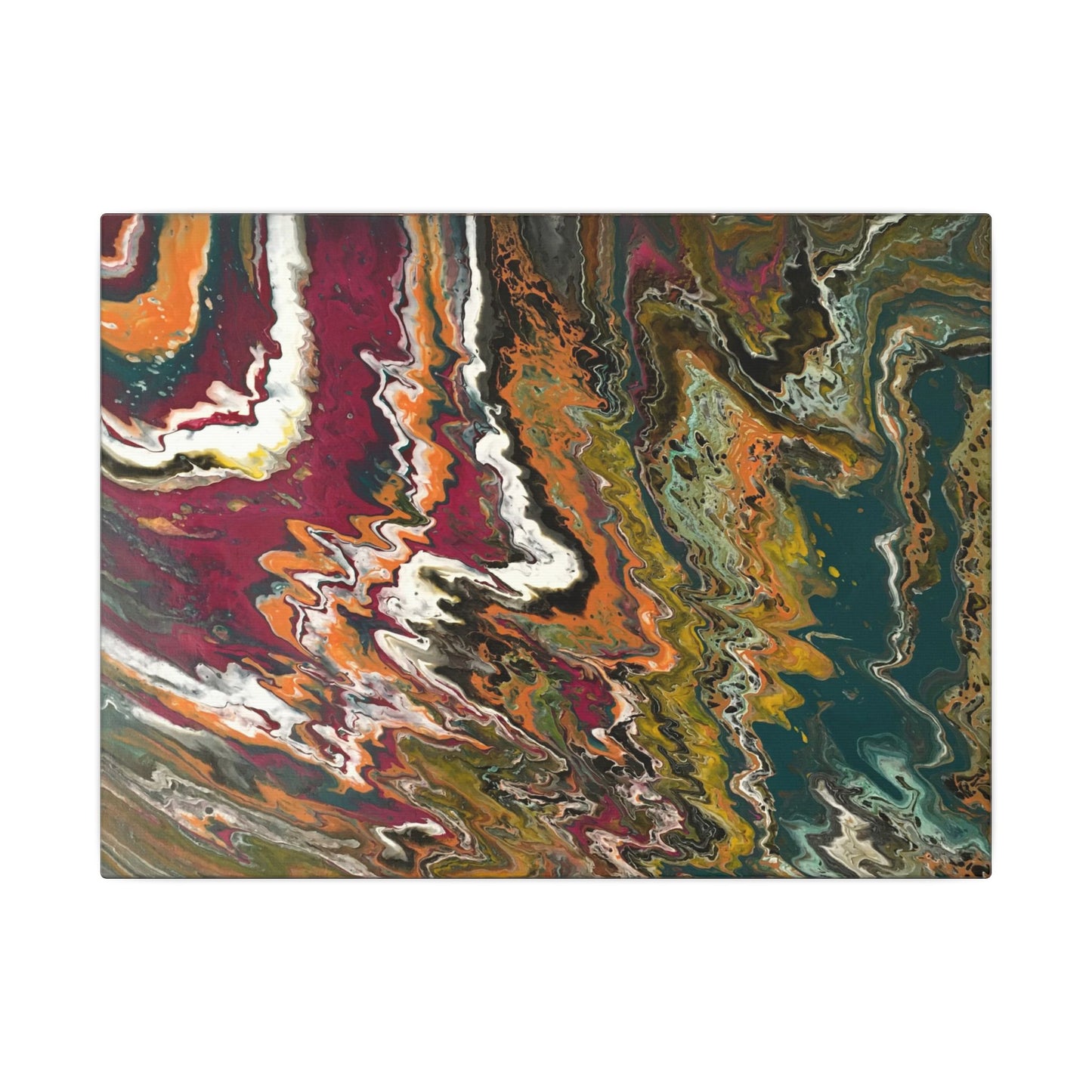 Abstract Art on canvas. Title: Stormy