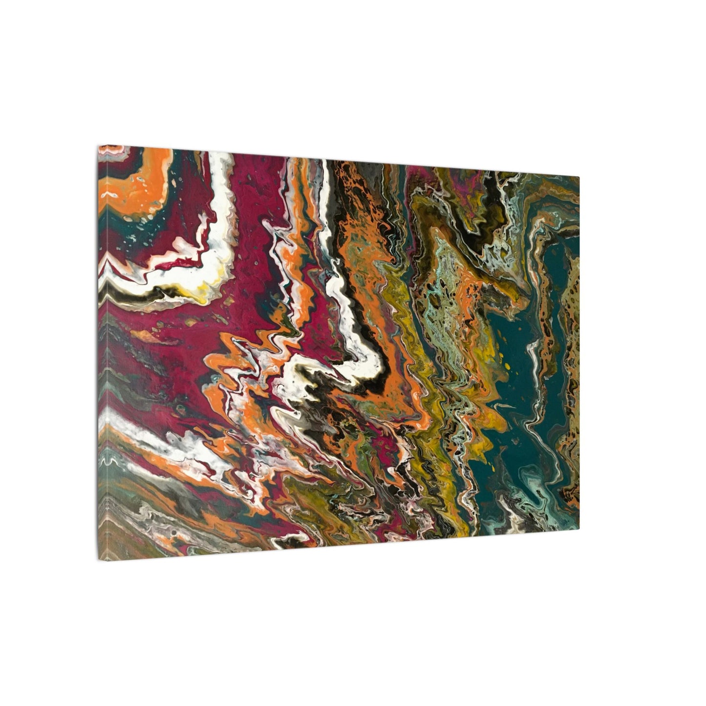 Abstract Art on canvas. Title: Stormy
