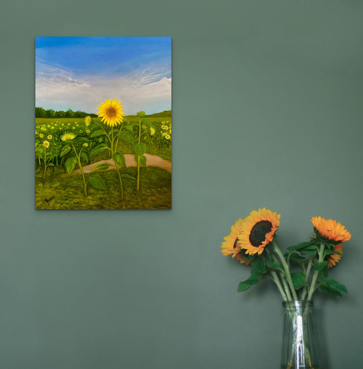 Resilient Sunflower- Canvas Art Print