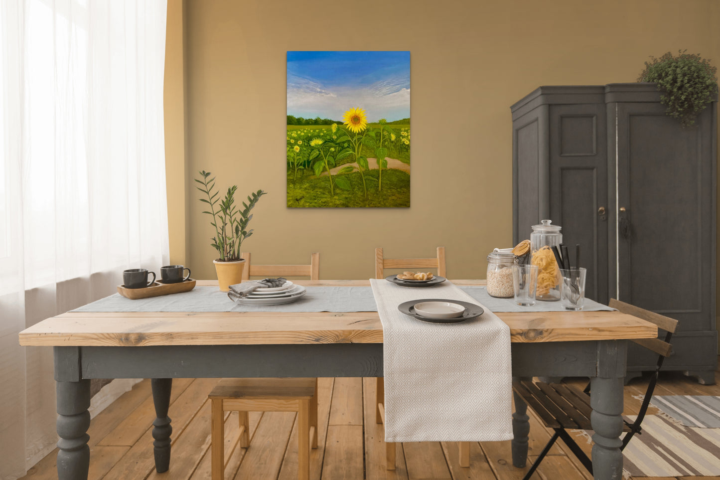 Resilient Sunflower- Canvas Art Print