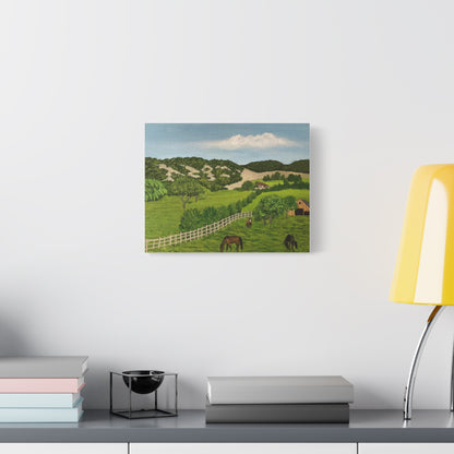 Hill Country  Ranch. Canvas Art Print