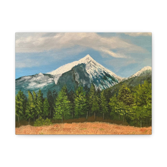 Arizona Snow:     Canvas Painting Print of Snow-covered Arizona Landscape