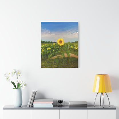 Resilient Sunflower-  Canvas Art Print