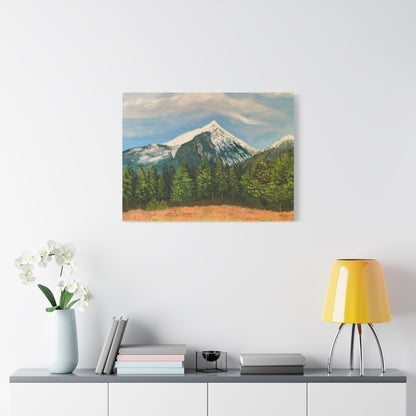 Arizona Snow:     Canvas Painting Print of Snow-covered Arizona Landscape
