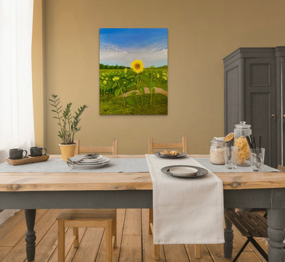 Resilient Sunflower-  Canvas Art Print
