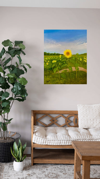 Resilient Sunflower-  Canvas Art Print